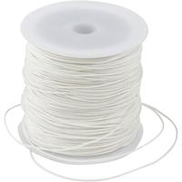 Creativ Company Polyester koord, dikte 0,8 mm, wit, 50 m/ 1 rol