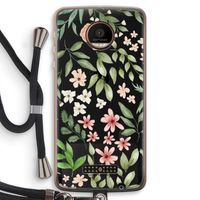 Botanical sweet flower heaven: Motorola Moto Z Force Transparant Hoesje met koord