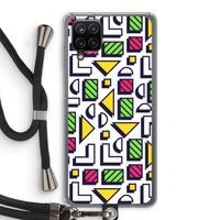 8-bit N°4: Samsung Galaxy A12 Transparant Hoesje met koord