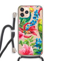 Papegaaien: iPhone 11 Pro Transparant Hoesje met koord Papegaaien: iPhone 11 Pro Transparant Hoesje met koord