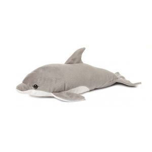 WNF pluche dolfijn knuffel grijs 40 cm