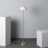 Vloerlamp roze & messing vloerschakelaar E27 fitting 'Audet' 138 cm Vloerlamp roze & messing vloerschakelaar E27 fitting 'Audet' 138 cm