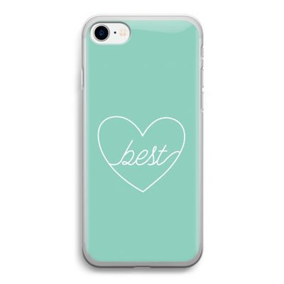 Best heart pastel: iPhone SE 2020 Transparant Hoesje