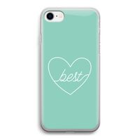 Best heart pastel: iPhone SE 2020 Transparant Hoesje Best heart pastel: iPhone SE 2020 Transparant Hoesje