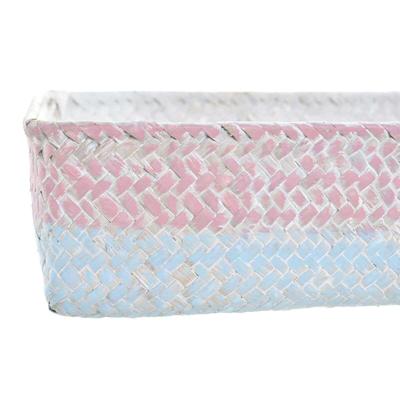 Basket spelset DKD Home Decor Natuurlijke Vezel Mediterrane Boho 26 x 26 x 9 cm 8,5 cm