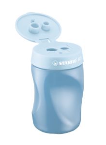 STABILO EASYsharpener, ergonomische 3 in 1 puntenslijper, linkshandig, blauw, per stuk