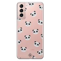 Samsung Galaxy S21 transparant hoesje - Panda Samsung Galaxy S21 transparant hoesje - Panda