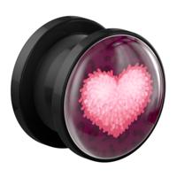 Tunnel met Heart "Erotica" Design Acryl Tunnels & Plugs - thumbnail