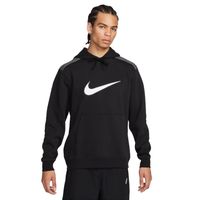 Nike Sportswear Fleece Hoodie Zwart Wit Grijs - thumbnail