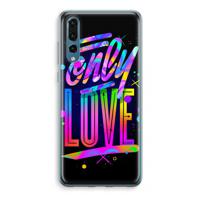 Only Love: Huawei P20 Pro Transparant Hoesje - thumbnail