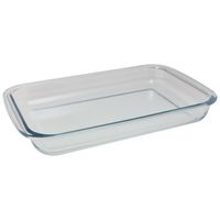 Rechthoekige glazen ovenschaal 3 liter 39 x 23,5 x 5 cm