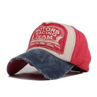 Kleurrijke Baseball Cap retro brief piek Cap Sunhat outdoor Leisure Travel Cap voor volwassene (rood)