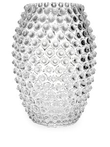 KLIMCHI vase Hobnail Egg en cristal - Blanc