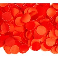 100 gram party confetti kleur rood   -