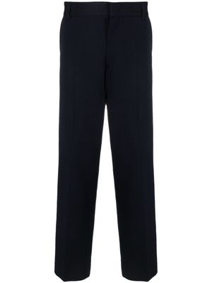 Missoni pantalon en laine mélangée à coupe droite - Bleu