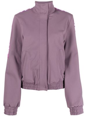 Off-White veste de sport à bande logo - Violet