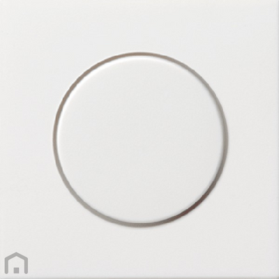 Gira F100 dimmer afdekplaat met knop zuiverwit glanzend
