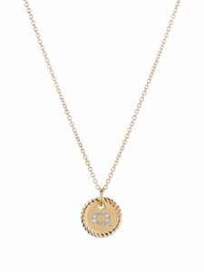 David Yurman collier en or 18ct à pendentif Initial Q serti de diamants