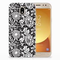 Samsung Galaxy J5 2017 | TPU Case | Black Flowers