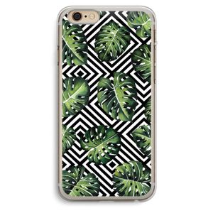 Geometrische jungle: iPhone 6 Plus / 6S Plus Transparant Hoesje