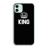 King zwart: iPhone 11 Transparant Hoesje