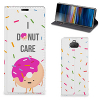 Sony Xperia 10 Plus Flip Style Cover Donut Roze - thumbnail
