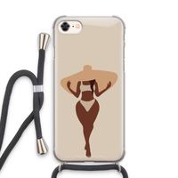 Let's get salty: iPhone 8 Transparant Hoesje met koord