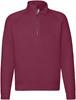 Fruit Of The Loom F382 Premium Zip Neck Raglan Sweat - Burgundy - M