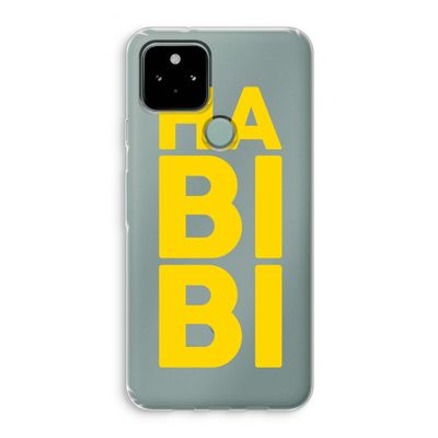 Habibi Blue: Google Pixel 5 Transparant Hoesje