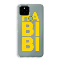 Habibi Blue: Google Pixel 5 Transparant Hoesje