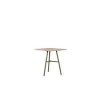 Max&Luuk - Arda tafel 70x70x76 cm aluminium lava/teak aged finish - thumbnail