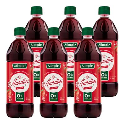 Slimpie - Aardbei Siroop - 6x 650ml