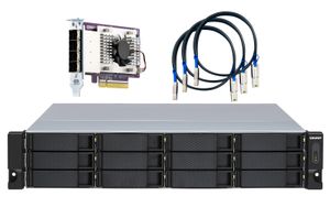 QNAP TL-R1200S-RP behuizing voor opslagstations HDD-/SSD-behuizing Zwart, Grijs 2.5/3.5"