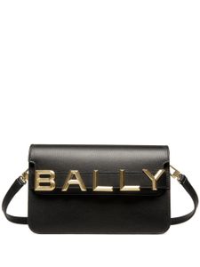 Bally sac en cuir à plaque logo - Noir