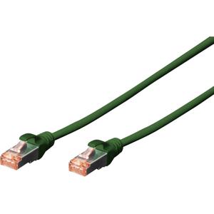 Digitus DK-1644-010/G RJ45 Netwerkkabel, patchkabel CAT 6 S/FTP 1.00 m Groen Halogeenvrij, Verdraaide paren, Snagless, Vlambestendig 1 stuk(s)