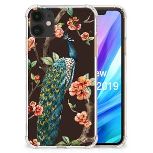 Apple iPhone 11 Case Anti-shock Pauw met Bloemen