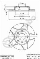 Brembo Remschijven 08.4475.75 - thumbnail