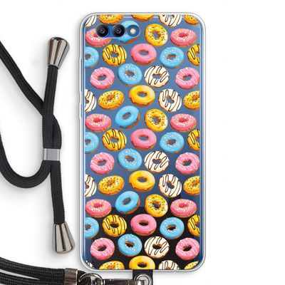 Pink donuts: Honor 10 Transparant Hoesje met koord