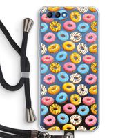 Pink donuts: Honor 10 Transparant Hoesje met koord