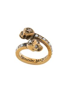 Alexander McQueen bague à têtes de mort