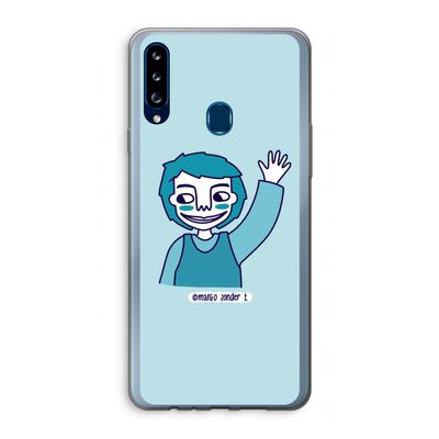 Zwaai: Samsung Galaxy A20s Transparant Hoesje