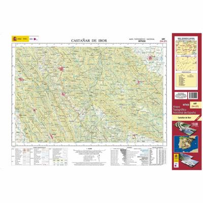 Topografische kaart 681 MT50 Castañar de Ibor | CNIG - Instituto Geográfico Nacional1