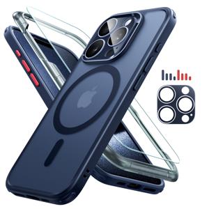 iPhone 15 Pro Classic Pro Case (HaloLock) Set Frosted Dark Blue