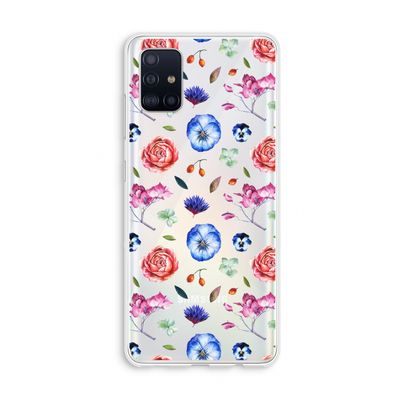 Bloemetjes: Galaxy A51 4G Transparant Hoesje