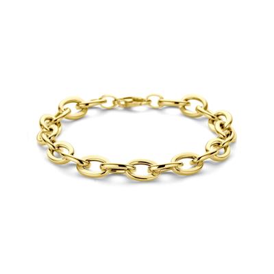 14k Geelgouden Schakelarmband 8,5 mm - 19 cm met Karabijnsluiting