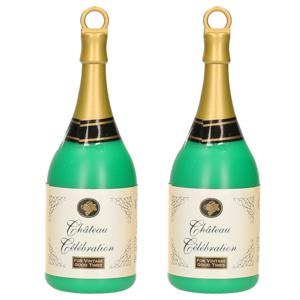 2x Ballon gewichten champagnefles 163 gram