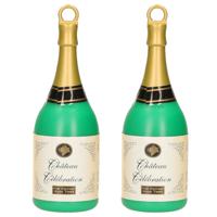 2x Ballon gewichten champagnefles 163 gram