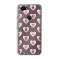 Chicks before dicks: Google Pixel 3a Transparant Hoesje