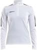 Craft 1905625 Progress Halfzip Tee LS W - White/Black - L