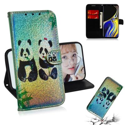 Gekleurde tekening patroon kleurrijke magnetische Buckle horizontale Flip PU lederen draagtas met houder & kaartsleuven & portemonnee & Lanyard voor G